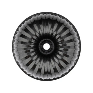 Emsan Black Shiny Stone Döküm Kek Kalıbı 22 cm görseli 5