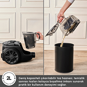Karaca Vantuz ForceX Elektrikli Süpürge Black