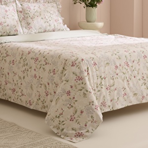 Kaşmir Home Papillon %100 Pamuk Çift Kişilik Nevresim Takımı Çağla görseli 6