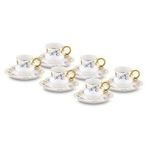 Emsan İlkbahar 6 Kişilik Kahve Fincan Takımı 90 ml görseli 7