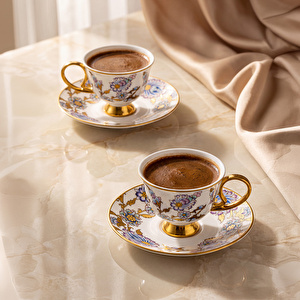 Emsan Hera 6 Kişilik Kahve Fincan Takımı 80 ml görseli 3