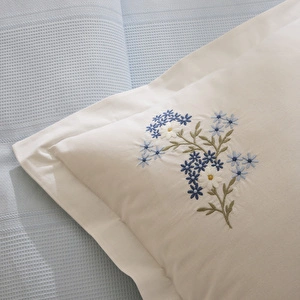 Karaca Home Orlena Çift Kişilik Pike Takımı Mavi görseli 2