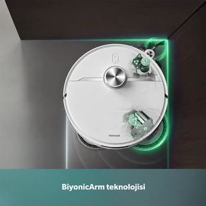 Homend Alex 40 Otomatik Boşaltım Sistemli Moplu 28.000 Pa Robot Süpürge görseli 6