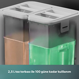 Homend Alex 40 Otomatik Boşaltım Sistemli Moplu 28.000 Pa Robot Süpürge görseli 10