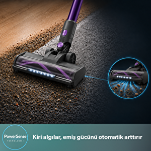 Homend Dustrıder 1273H Katlanabilir Borulu Dikey Süpürge Mor görseli 5
