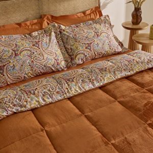 Karaca Home Sahran %100 Pamuk Wellsoft Çift Kişilik Comfort Set Orange