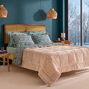 Karaca Home Meis %100 Pamuk Welsoft Çift Kişilik Comfort Set Pudra görseli 7