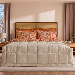 Karaca Home Persephone %100 Pamuk Welsoft Çift Kişilik Comfort Set Bej