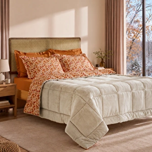 Karaca Home Persephone %100 Pamuk Welsoft Çift Kişilik Comfort Set Bej görseli 6