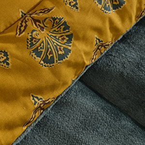 Karaca Home Harvest %100 Pamuk Welsoft Çift Kişilik Comfort Set Yeşil görseli 4