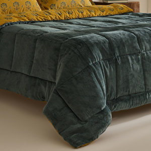 Karaca Home Harvest %100 Pamuk Welsoft Çift Kişilik Comfort Set Yeşil görseli 5