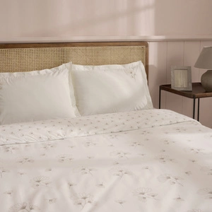 Kaşmir Home Clara %100 Pamuk Çift Kişilik Nevresim Takımı Bej