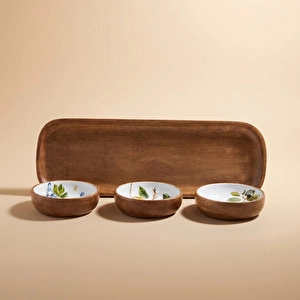 Karaca Home Mango Fruit Garden 3'lü Çerezlik