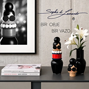 Leonardo Tasarım Ödüllü El Yapımı Premium Dekoratif Obje Buoni Amici Sophia 30 cm görseli 3