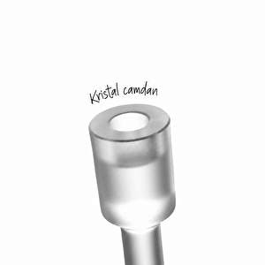 Leonardo Rialto Buzlu Saten Dokulu El Yapımı Premium Şamdan 40 cm görseli 7