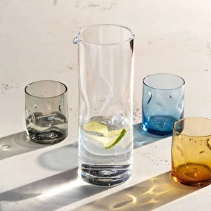 Leonardo Vesuvio El Yapımı Karışık Renkli Su Bardağı Seti 300 ml görseli 3