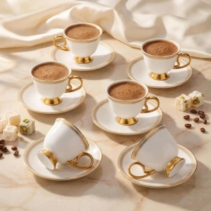 Emsan Başak 6 Kişilik Kahve Fincan Takımı 80 ml görseli 1