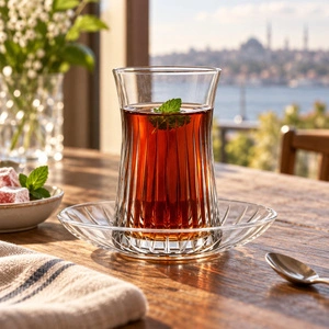 RCR Timeless 6'lı Çay Bardağı Seti 140 ml Şeffaf
