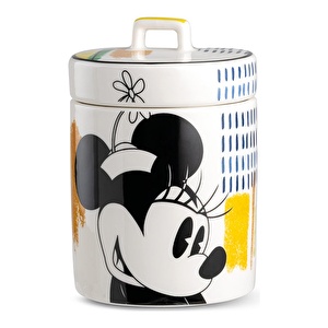 Egan Italy Mickey Mouse Enjoy S Porselen Vakumlu Kavanoz