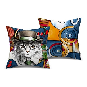 Egan Italy Human Essence Kedi Dekoratif Kırlent Independence 45x45 cm