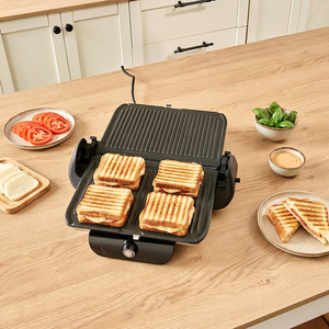 Emsan Future Combo Tost Makinesi Ekstra Waffle Plaka Hediyeli Silver görseli 4