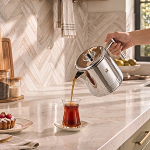 Karaca Powersteel 316+ Imperium Midi Çaydanlık Takımı 1,1L & 1,6L görseli 4