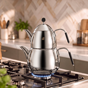 Karaca Powersteel 316+ Ezgi Midi Çaydanlık Takımı 1L & 2,2L