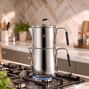 Karaca Powersteel 316+ Splender Midi Çaydanlık Takımı 1,1L & 2L