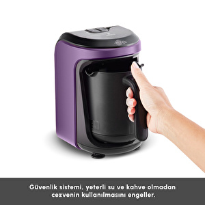 Karaca Hatır Hüps Sütlü Türk Kahve Makinesi Grape Purple görseli 6