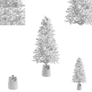 Karaca New Year Yılbaşı Beyaz Çam Ağacı 2000 Dal 210 cm görseli 4