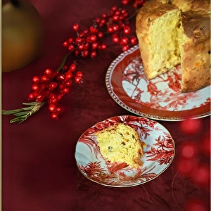 Baci Milano Le Rouge Porselen Tatlı Tabağı 21 cm görseli 2