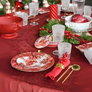 Baci Milano Le Rouge Porselen Tatlı Tabağı 21 cm görseli 3