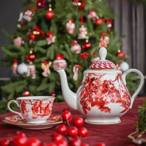 Le Rouge Porselen Demlik 14 cm x 19,5 cm Kırmızı