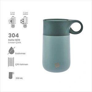 Emsan Smart Yeşil El Termosu 300 ml görseli 2