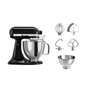 Kitchenaid Artisan Onyx 4.8 lt Black Stand Mikser 5KSM175PSEOB görseli 3