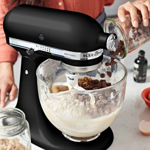 Kitchenaid Artisan Onyx 4.8 lt Black Stand Mikser 5KSM175PSEOB görseli 4