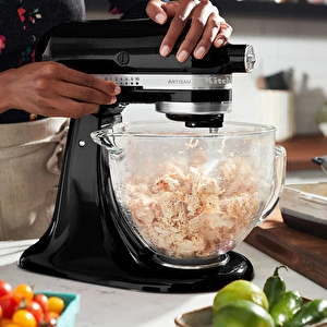 Kitchenaid Artisan Onyx 4.8 lt Black Stand Mikser 5KSM175PSEOB görseli 9