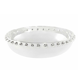 Minval Balm Gümüş Kaplama Servis Kasesi 3 cm x 12,5 cm görseli 3