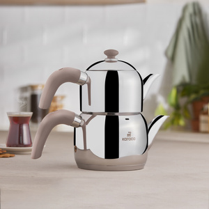 Karaca Edge Mini İndüksiyon Tabanlı Çaydanlık Takımı Rose görseli 3