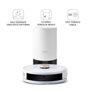Homend Alex Laser Power 1284H Toz Hazneli Moplu 3 in 1 Akıllı Robot Süpürge görseli 1