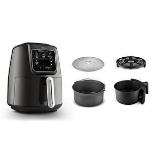 Karaca Connect Air Pro Cook XL 2 in 1 Uzaktan Erişimli Airfryer Shadow Grey 4L