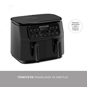 Karaca Air Pro Cook Duo Köz XXXL Airfryer Black 8L görseli 11