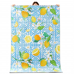 Kaşmir Halı Dekoratif Art Mutfak Lemon 80x150 cm görseli 1