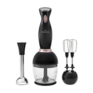 Karaca Pro-Midi 3lü Blender Set Black Rose görseli 2