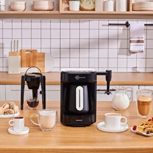 Karaca Hatır Barista Latte ve Türk Kahve Makinesi Pearl White görseli 12