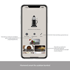 Homend Smart Royaltea Plus 2 in 1 Otomatik Çay ve Türk Kahve Makinesi wifi görseli 6