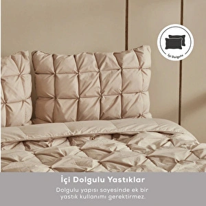 Karaca Home Çift Kişilik Camila Private Comfort Set/Uyku Seti Bej görseli 3