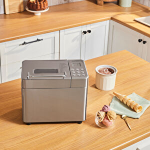 Karaca Bake Ice Inox 15 in 1 Çok Fonksiyonlu Dondurma, Reçel, Yoğurt, Hamur Yoğurma ve Ekmek Yapma Makinesi