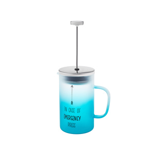 Karaca Emergency Borosilikat Cam Frenchpress Mavi 600 ml görseli 5