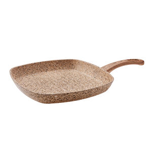 Karaca Wood Silver Biogranit Grill 28 cm görseli 1